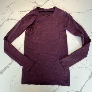 Lululemon Athletica Rich Purple Long Sleeve Tee